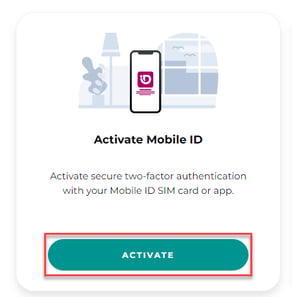 Mobile ID App activation