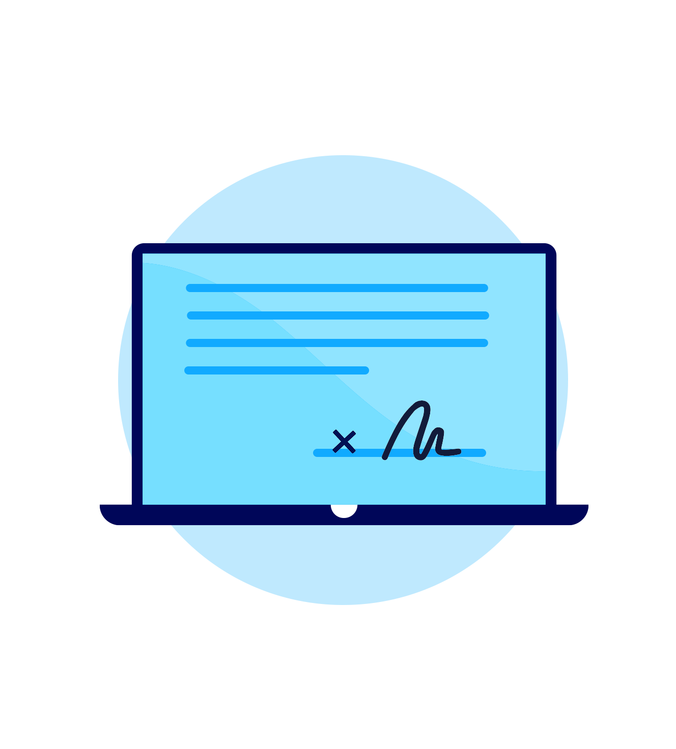 Contract electronically signed